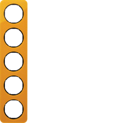 10152334 Rámeček,  5-násobný, R.1, oranžová transparentní/černá lesk