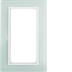 13096909 Skleněný rámeček s velkým výřezem,  B.7, sklo bílá/bílá mat