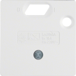 14931909 Designový rám pro KNX Touch Control 3,5", ostré hrany sklo,  bílá