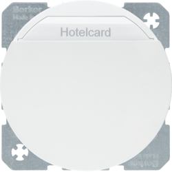 16402089 Relé pro hotelovou kartu s centrálním dílem,  R.1/R.3, bílá lesk