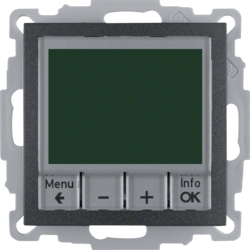 20441606 Digitální termostat s nastavením času a centrálním dílem,  S.1/B.x,  antracit mat