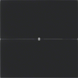 75162092 Senzor tlačítkový 2-násobný B.IQ sklo,  černá