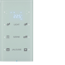 75643150 Dotykový sensor 3-násobný s termostatem R.3 sklo,  bílá