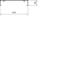 Product Cross Section Separate Víko pro podlahový kanál BKB plné ocelový plech