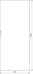 Product Drawing Oceloplechové dveře (náhradní díl)
