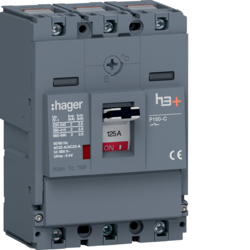 HCS125AC Kompaktní odpínač h3+ P160, 3-pólový, In 125 A