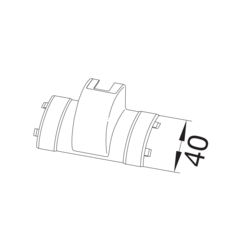 Product Drawing EK400400 Odbočka PVC