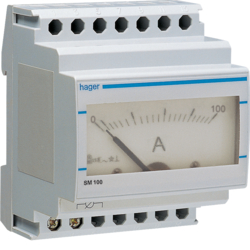 SM100 Ampérmetr analogový nepřímé měření 0 - 100A