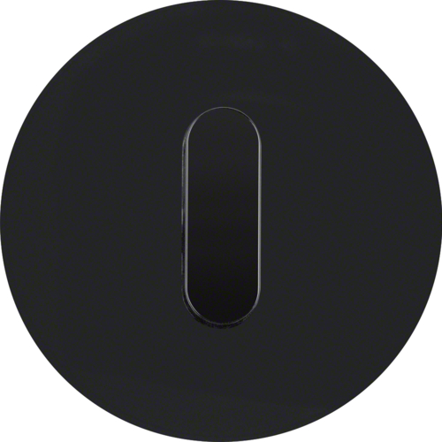 1001204500 Krycí deska s kličkou,  pro otočný spínač / otočné tlačítko,  R.cla., černá lesk