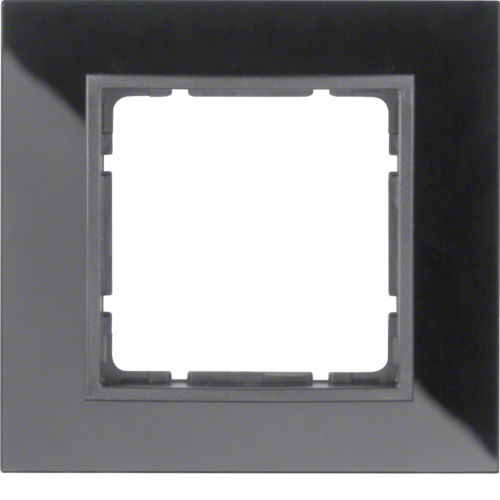 10116616 Skleněný rámeček,  1-násobný, B.7, sklo černá/černá mat