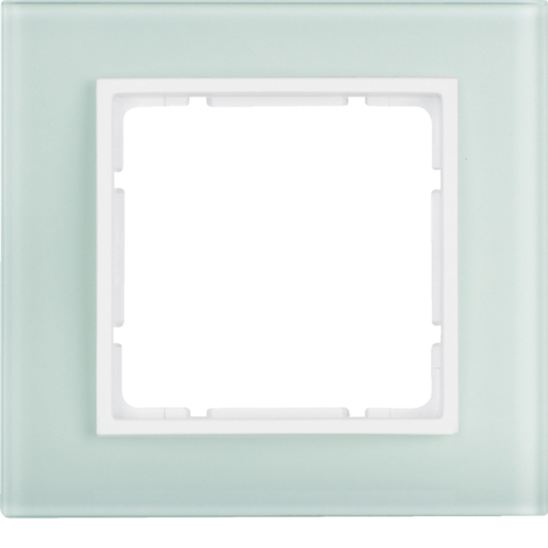 10116909 Skleněný rámeček,  1-násobný, B.7, sklo bílá/bílá mat