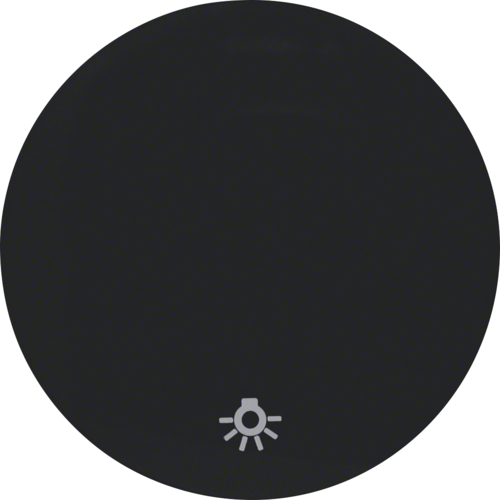 16202035 Kryt jednoduchý s potiskem symbolu světla,  R.1/R.3, černá lesk