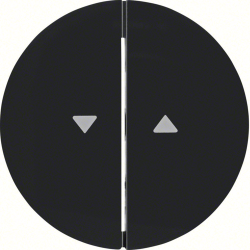 16252045 Kryt dělený s potiskem symbolu šipek,  R.1/R.3, černá lesk
