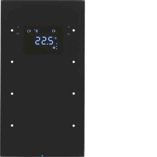 75643055 Dotykový sensor 3-násobný s termostatem R.3 sklo,  černá