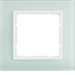 10116909 Skleněný rámeček,  1-násobný, B.7, sklo bílá/bílá mat