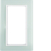 13096909 Skleněný rámeček s velkým výřezem,  B.7, sklo bílá/bílá mat