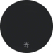 16202025 Kryt jednoduchý se symbolem zvonku,  R.1/R.3, černá lesk
