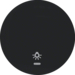 16212035 Kryt jednoduchý s potiskem symbolu světla,  R.1/R.3, černá lesk