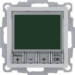 20441404 Digitální termostat s nastavením času a centrálním dílem,  S.1/B.x,  stříbrná mat
