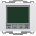 20447109 Digitální termostat s nastavením času a centrálním dílem,  K.1, bílá lesk