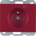 6765097015 Zásuvka s ochranným kolíkem a signalizační LED,  K.1, červená lesk