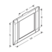 Product Drawing Přístrojové rámečky pro adaptéry, PC/ABS bezhalogenové PVC
